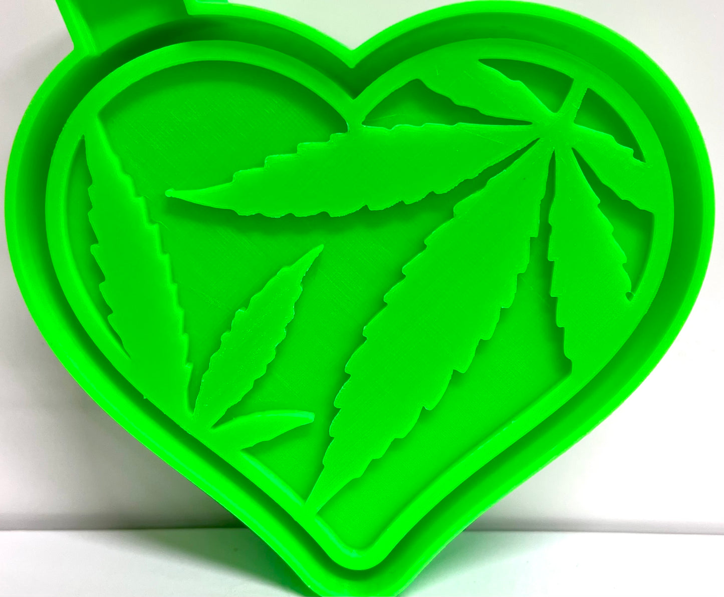 Marijuana/Pot Leaf Heart Mold