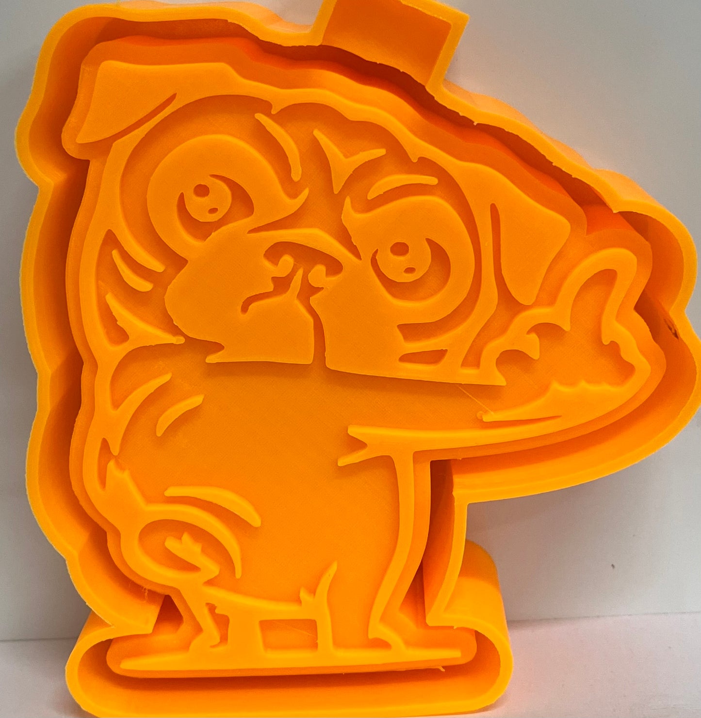 Pug Dog Flip Off Mold
