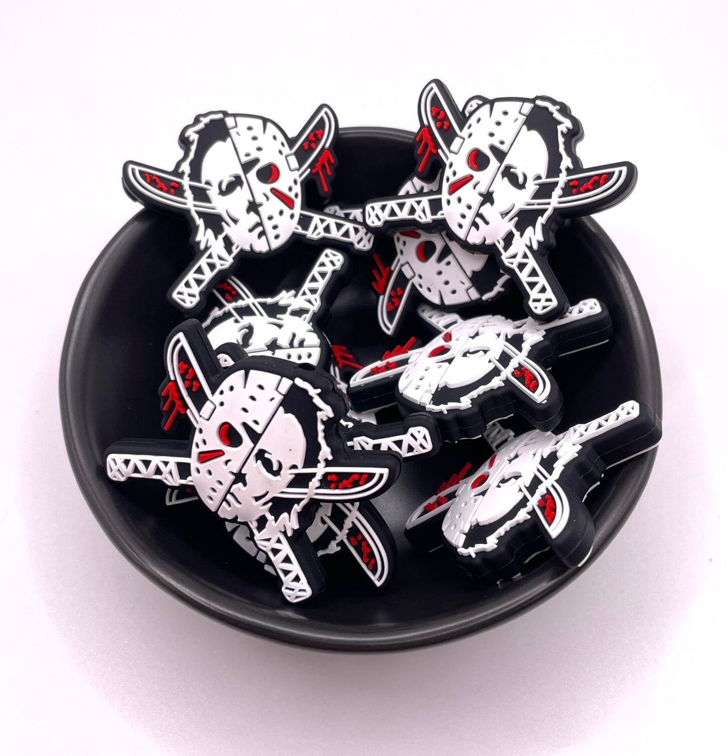 Double Horror Mask Focal Bead