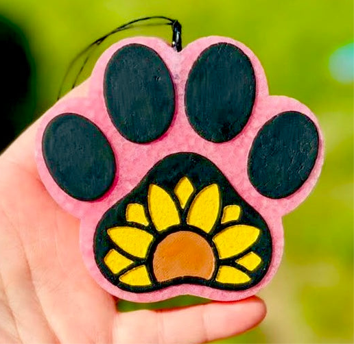 Sunflower Paw Print Mold