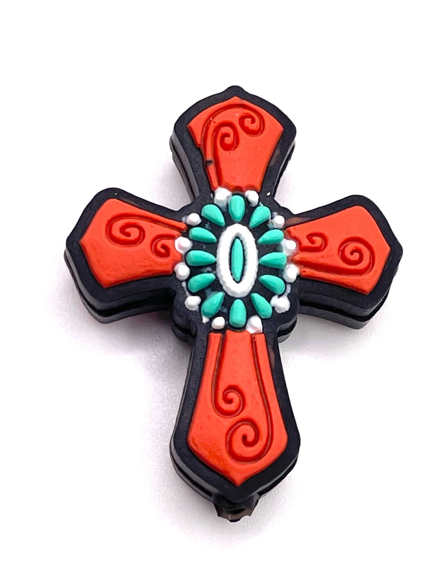 Concho Cross Focal Bead - Discontinued