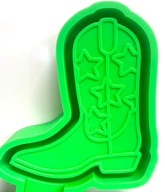 Cowboy Boot With Stars Mold