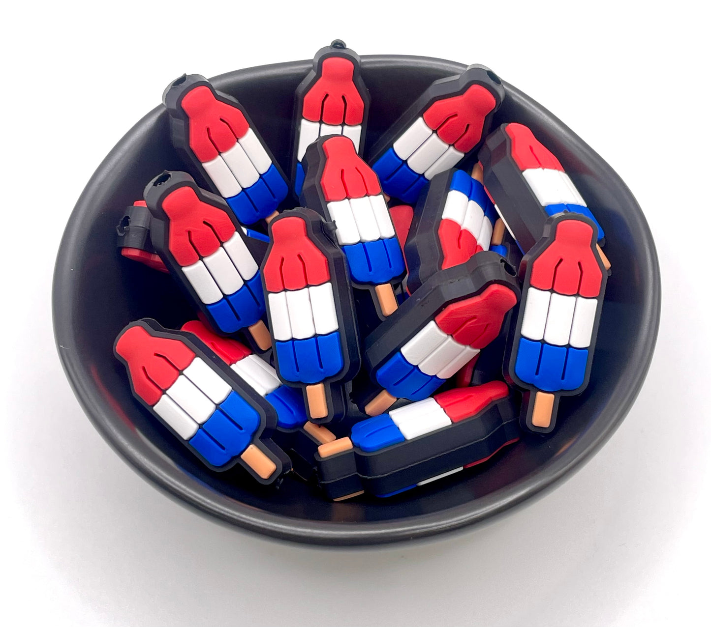 Bomb-pop Popsicle Focal Bead