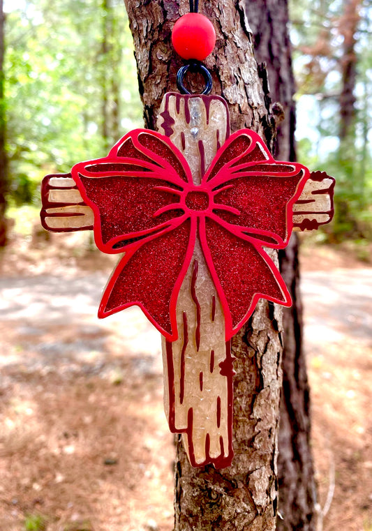 Rugged Cross with Bow Mold