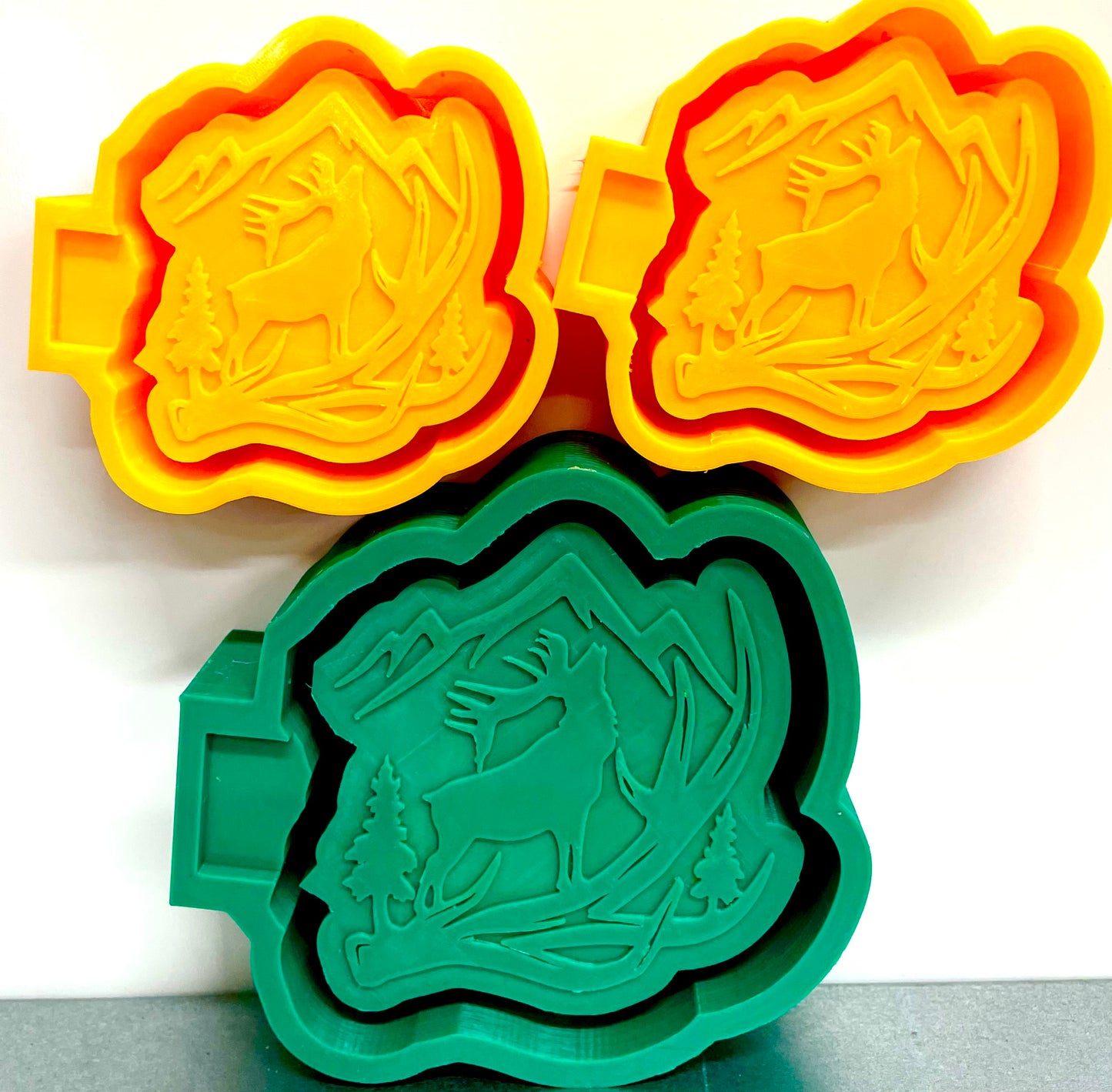 Deer Antler Scene & Vent Clip Mold Set