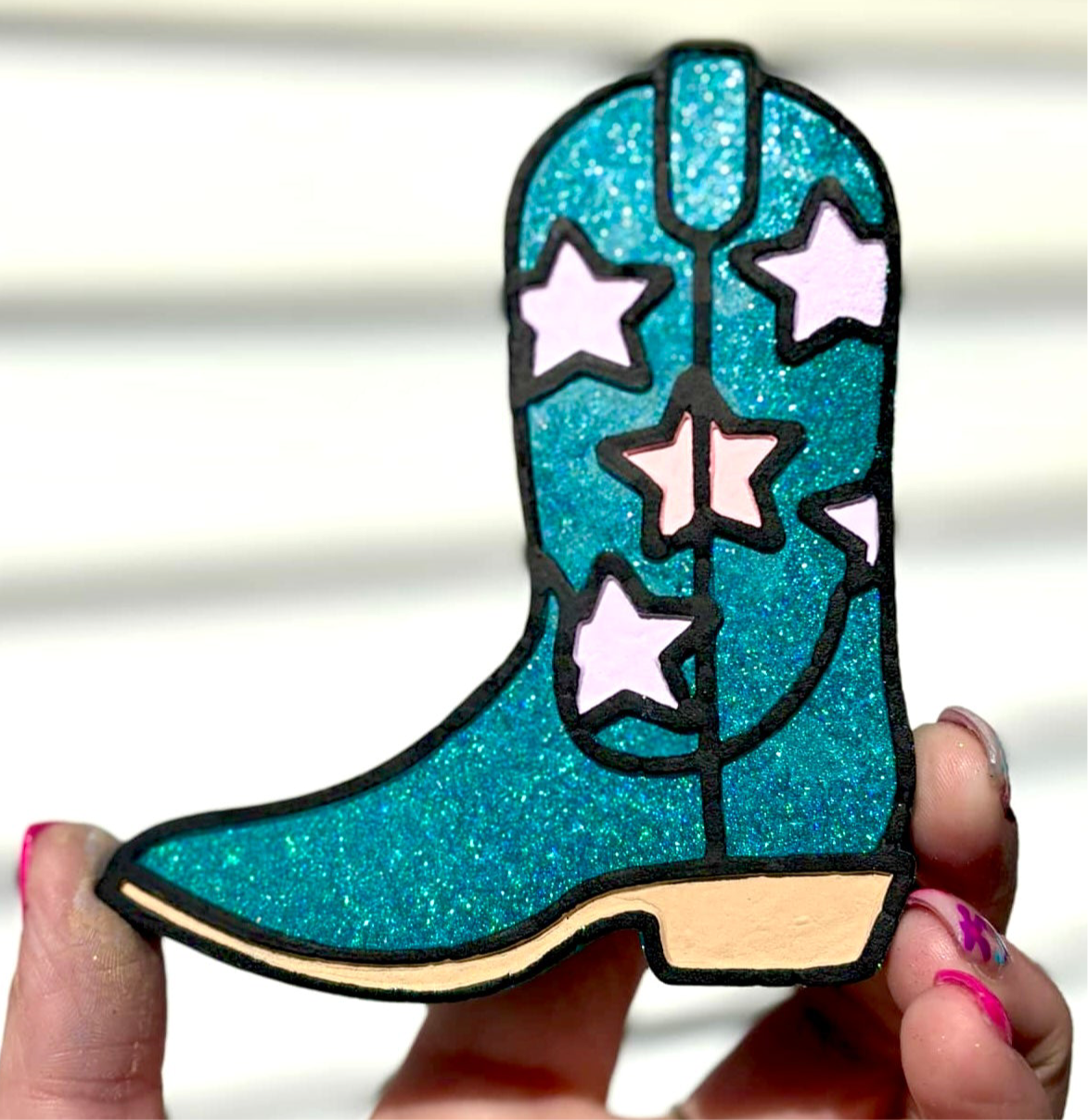 Cowboy Boot With Stars Mold