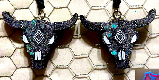 Aztec Bull Skull Vent Clip Mold