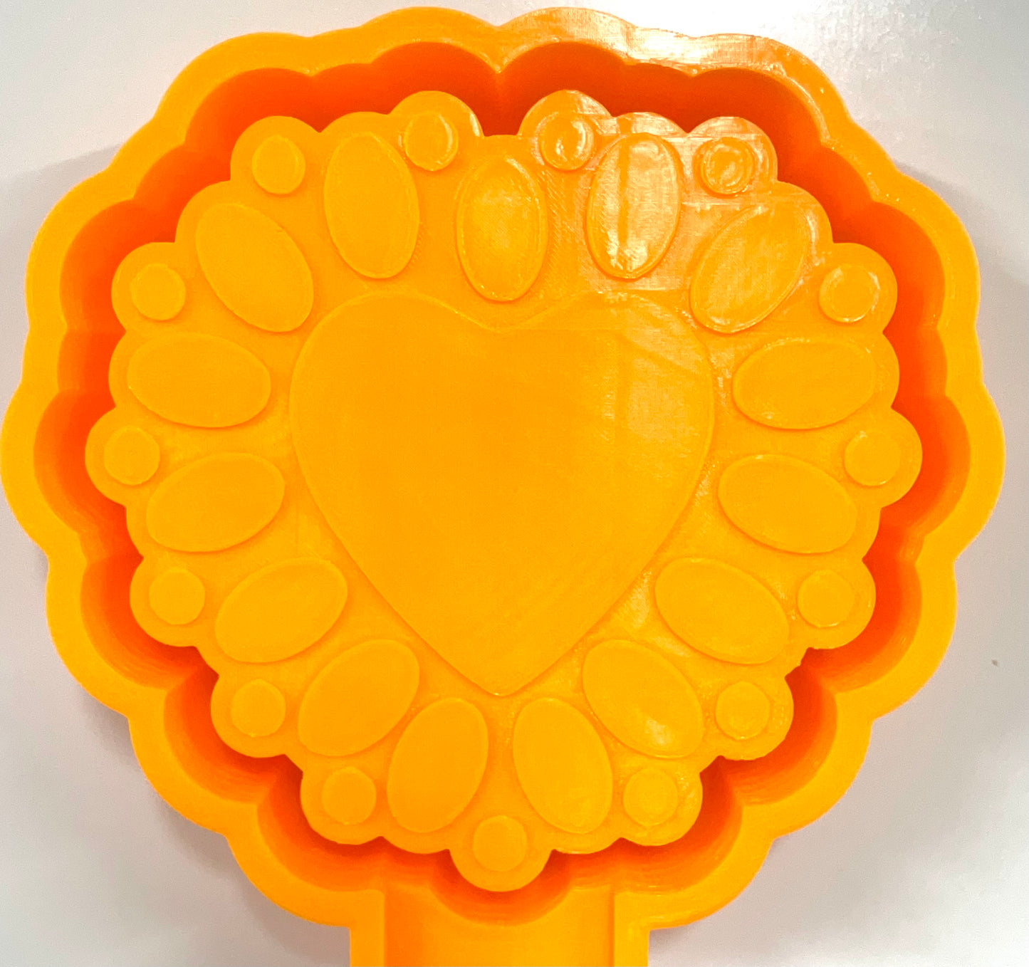 Squash Blossom Heart Concho Mold