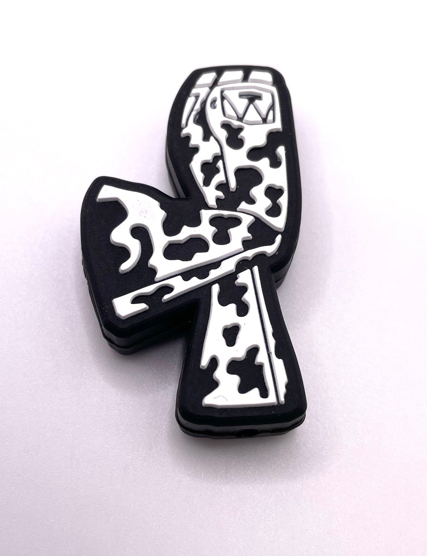 Cow Print Bell Bottom Pants Focal Bead