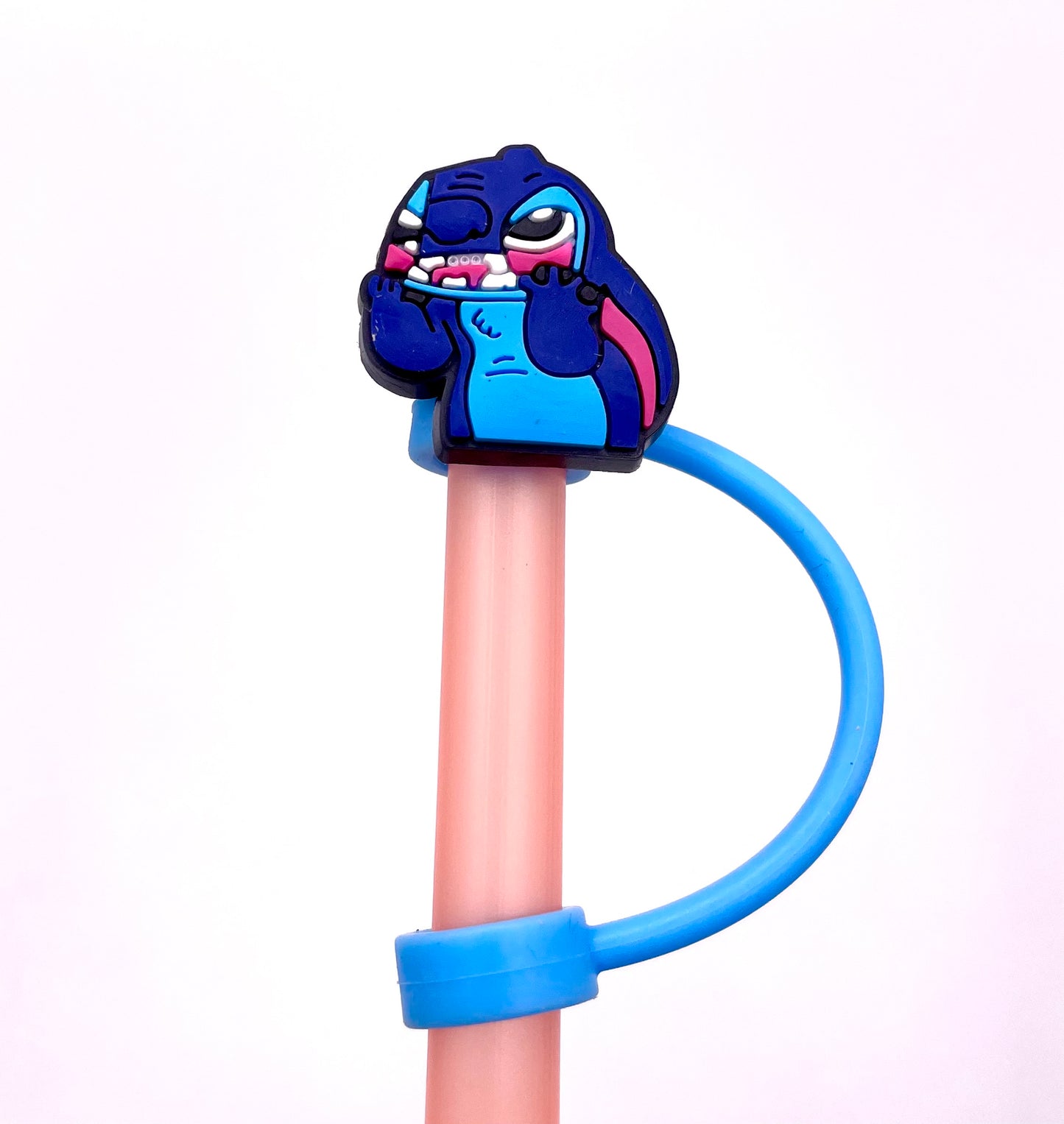 Straw Toppers - Blue Cartoon Guy Themed