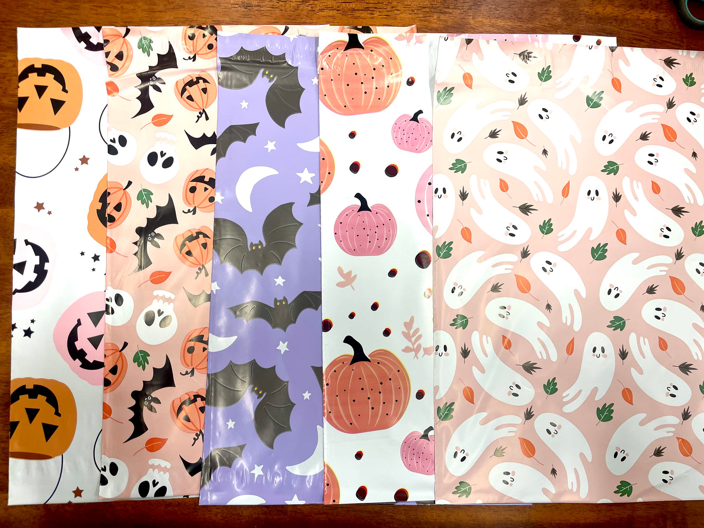 Halloween and Fall Mixed Design Poly Mailers