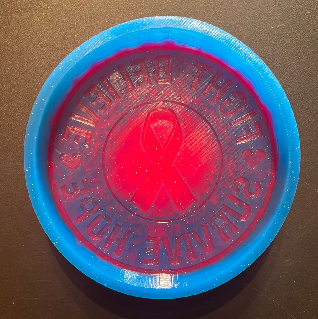 Fight Believe Survive Hope Breast Cancer Awareness Mold