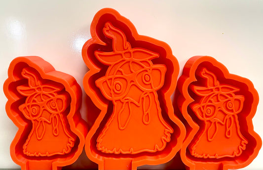 Chicken With Glasses Mold & Vent Clip Set