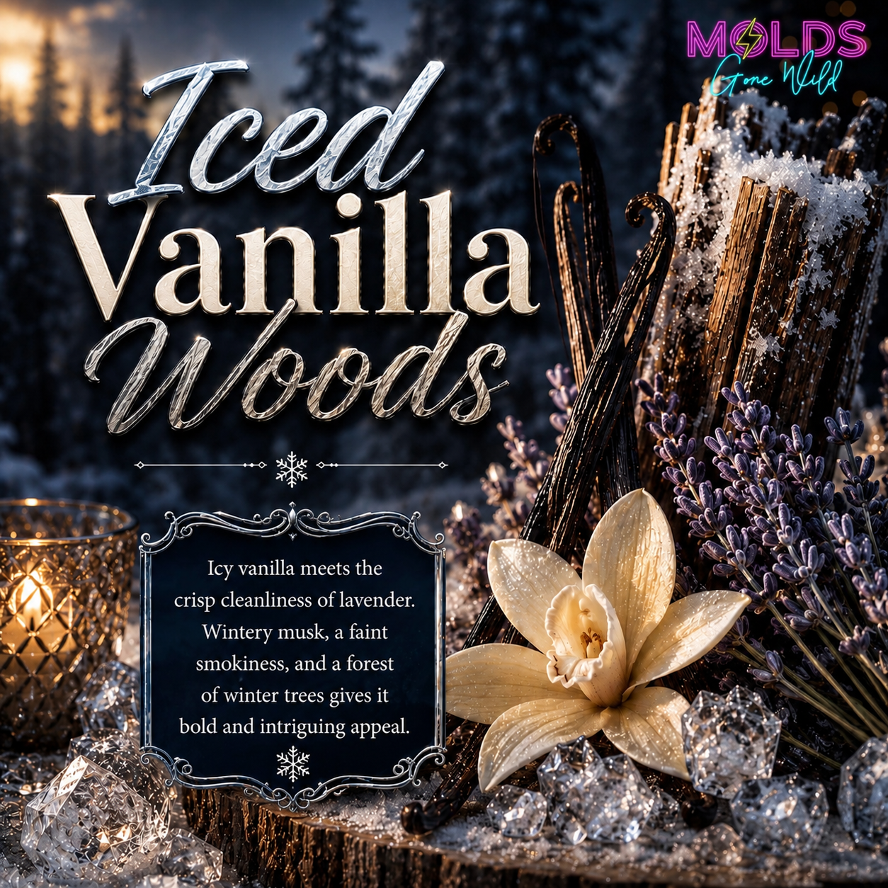 Iced Vanilla Woods Prescented Aroma Beads