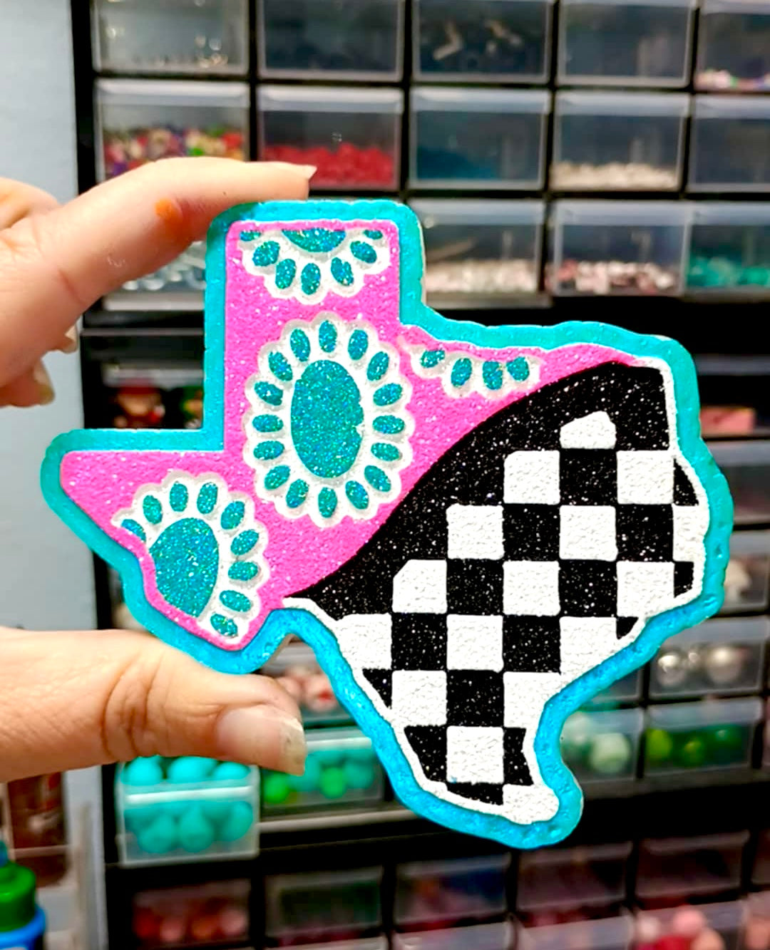 Checkered Concho Texas Mold
