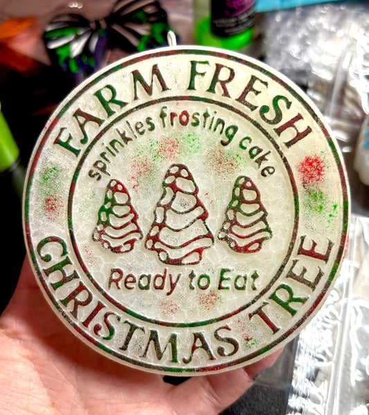 Tree Cake Farm Fresh Christmas Trees Mold