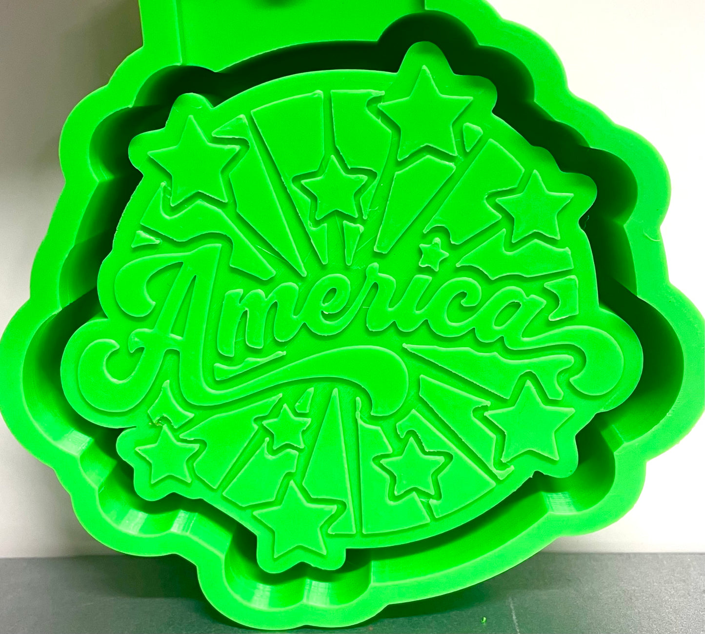 America Stars and Stripes Circle Mold