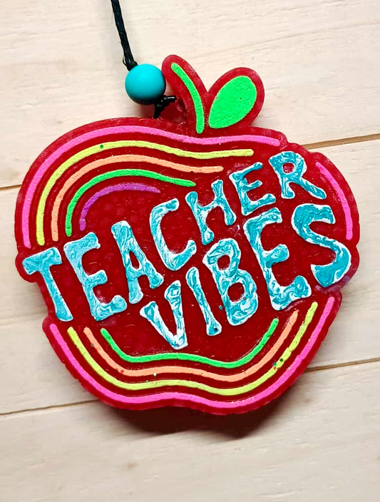 Teacher Vibes Apple Mold