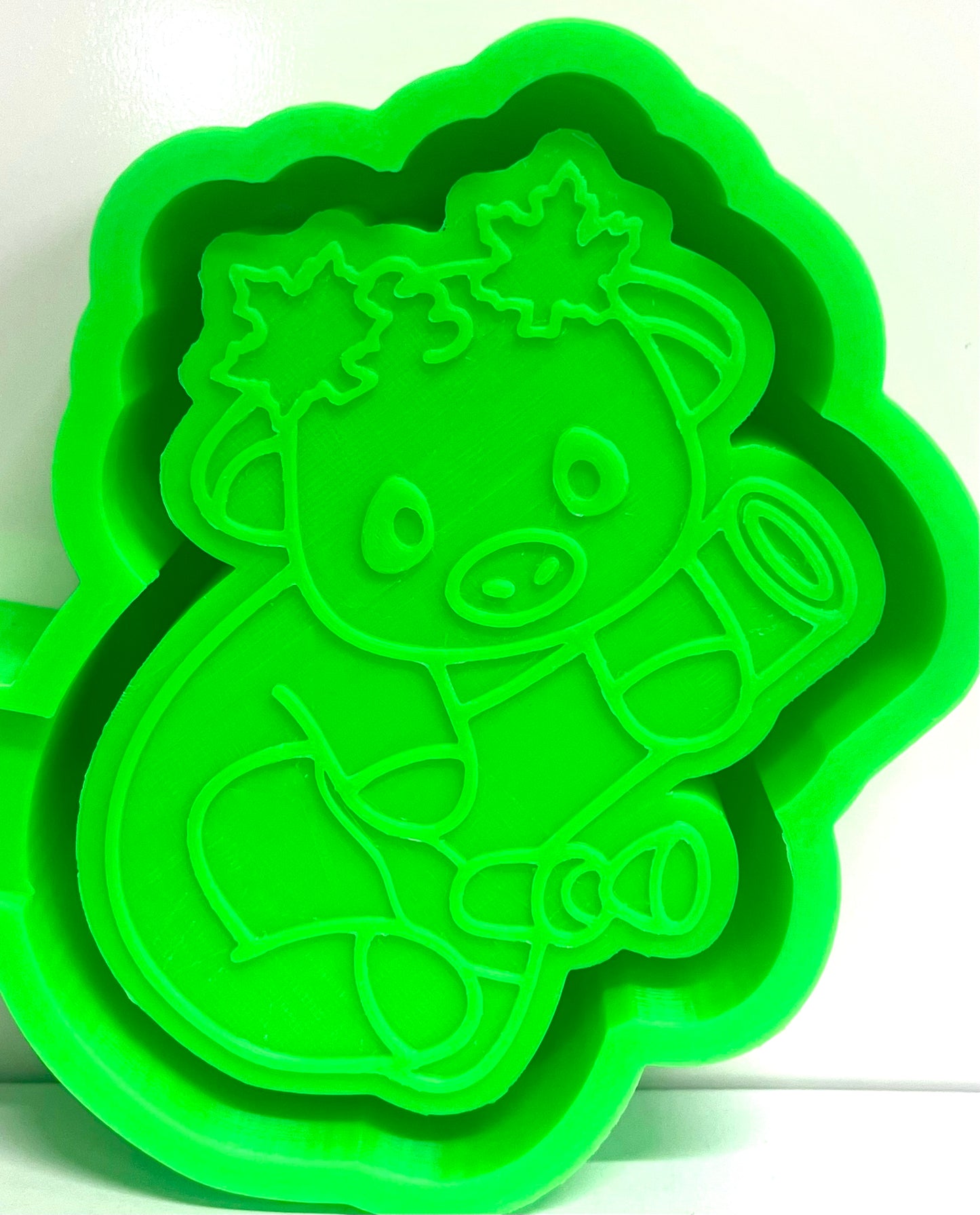 Cutie Marijuana Cow with Pipe Mold