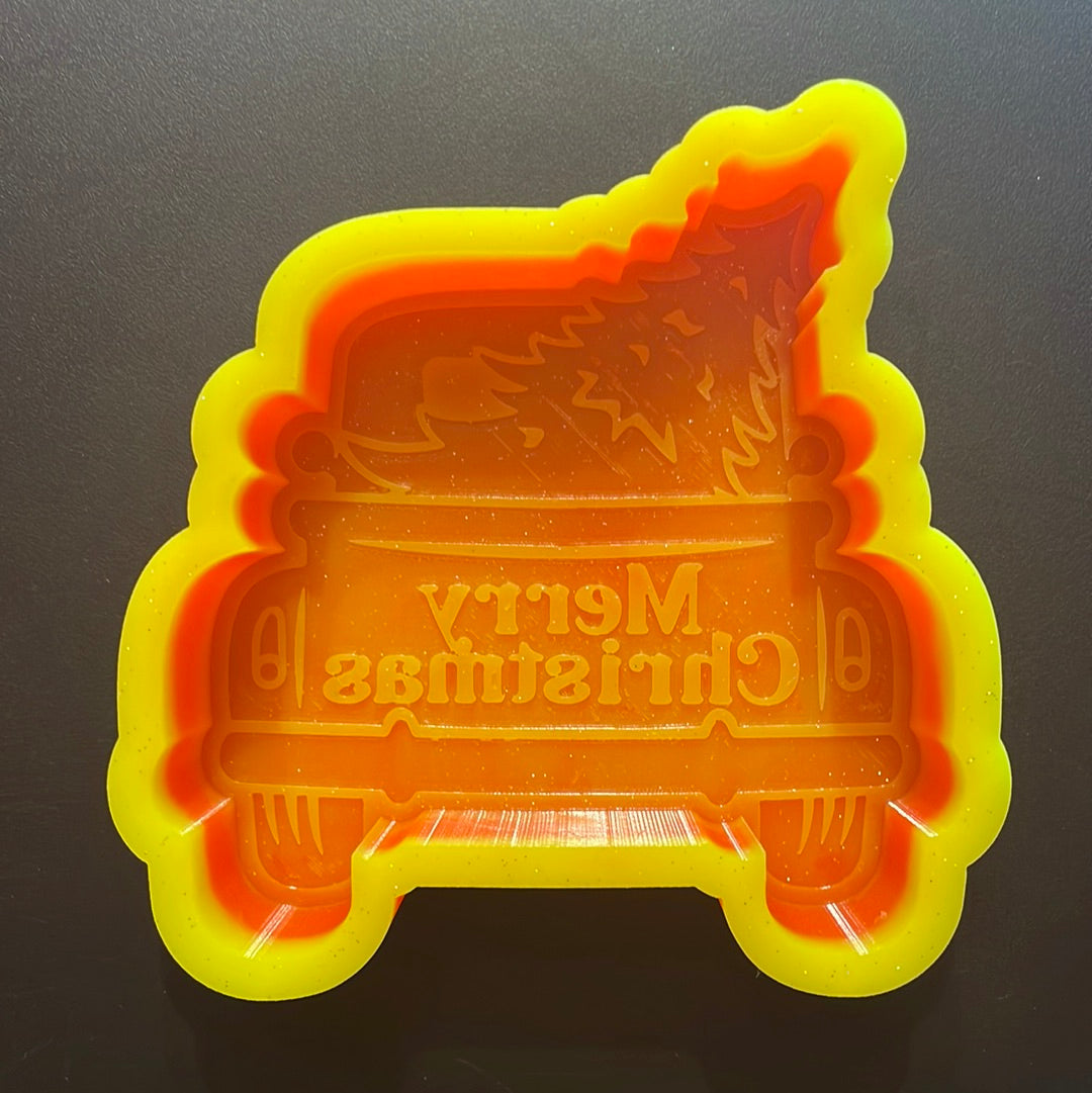Merry Christmas Truck Mold
