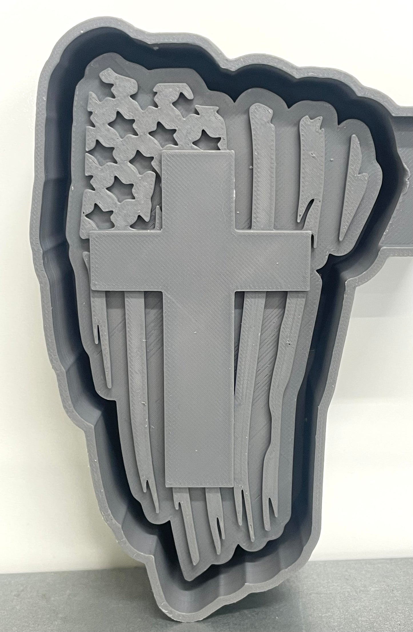 Cross with Flag Mold