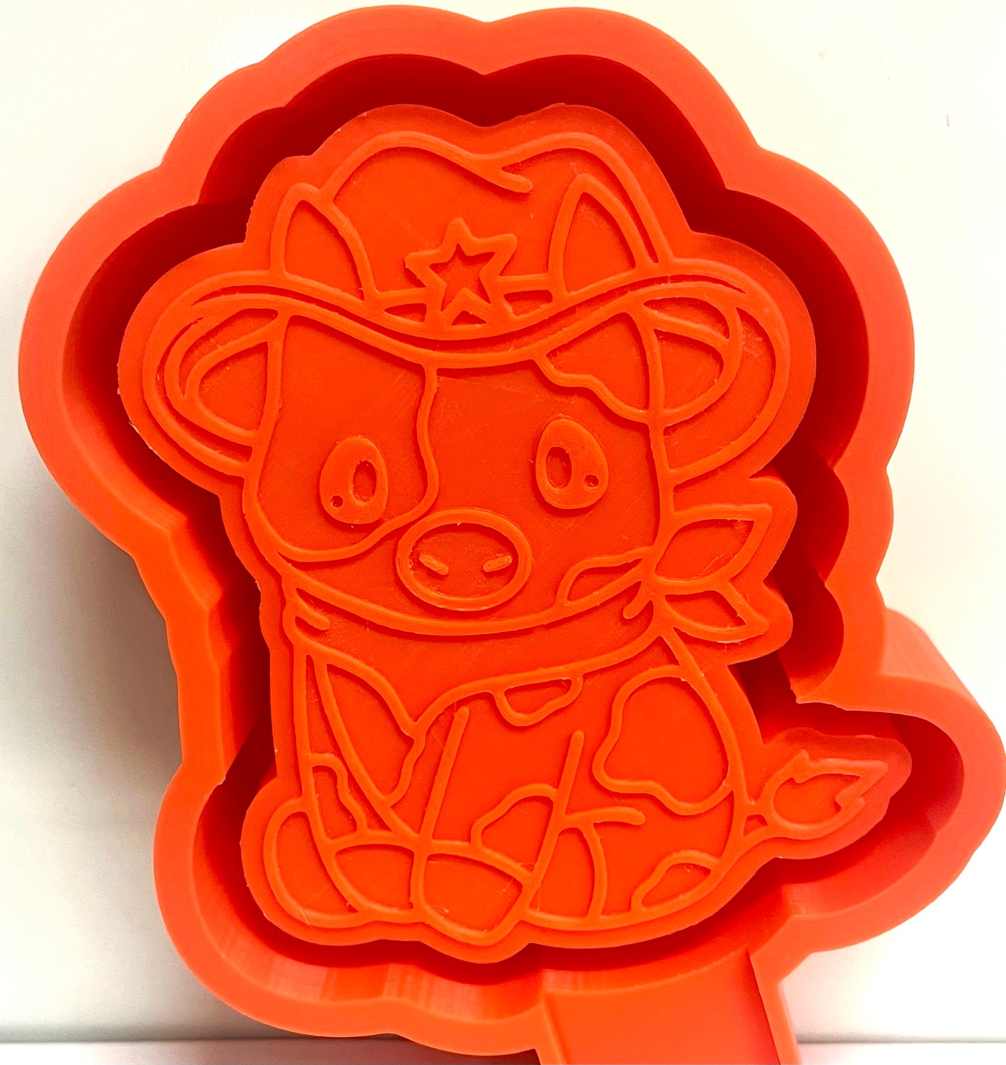 Cutie Cow with Cowboy Hat Mold