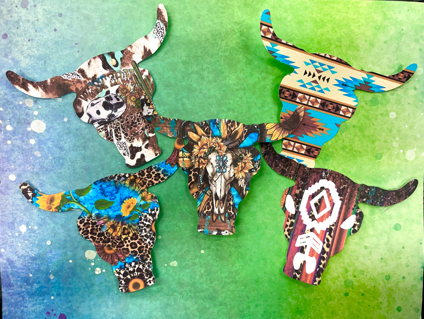 Plain Bull Skull Cardstock - Ready To Ship