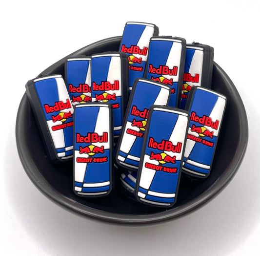 Blue and Red Can Energy Drink Focal Bead