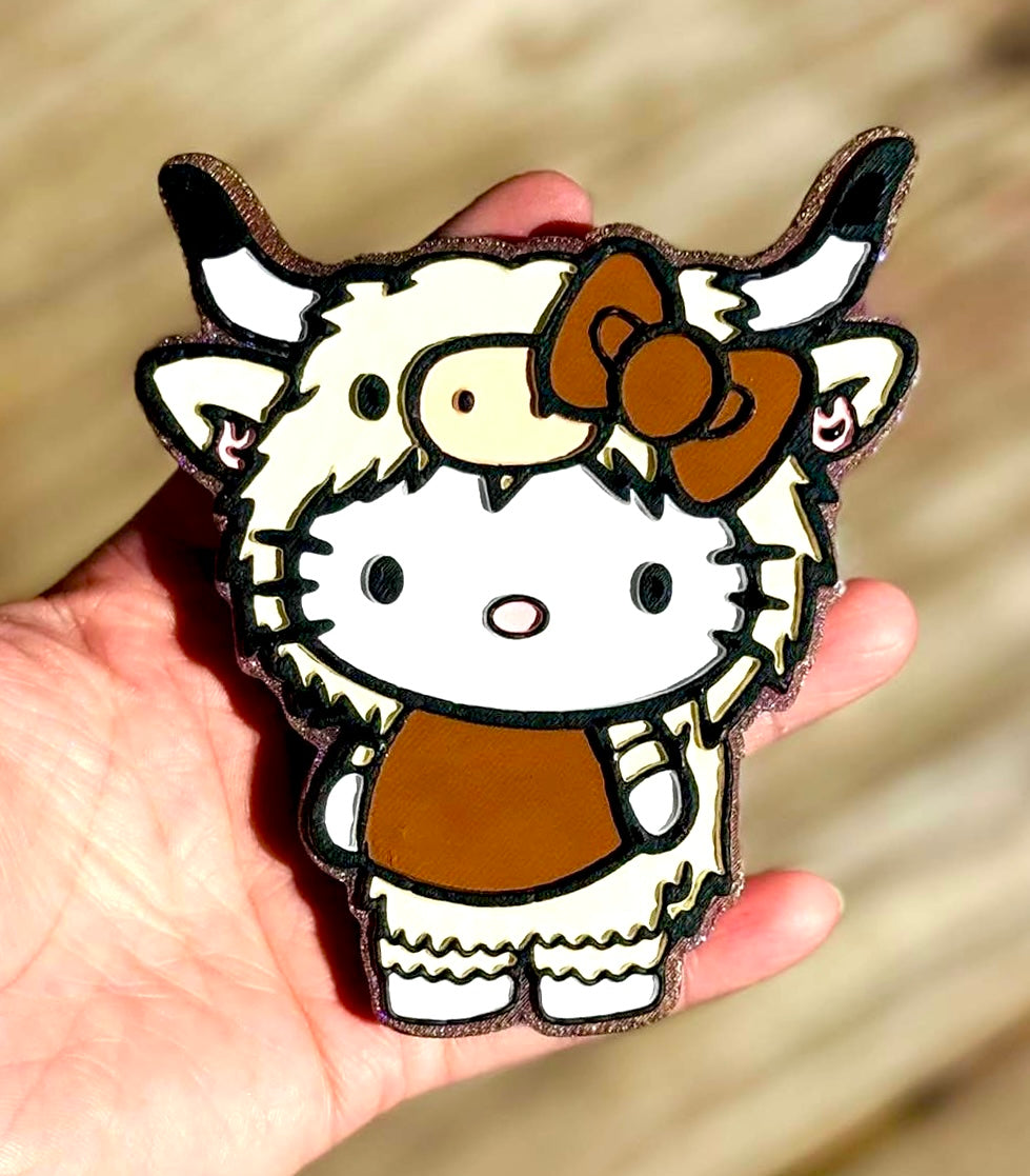 Kitty Highland Cow Mold