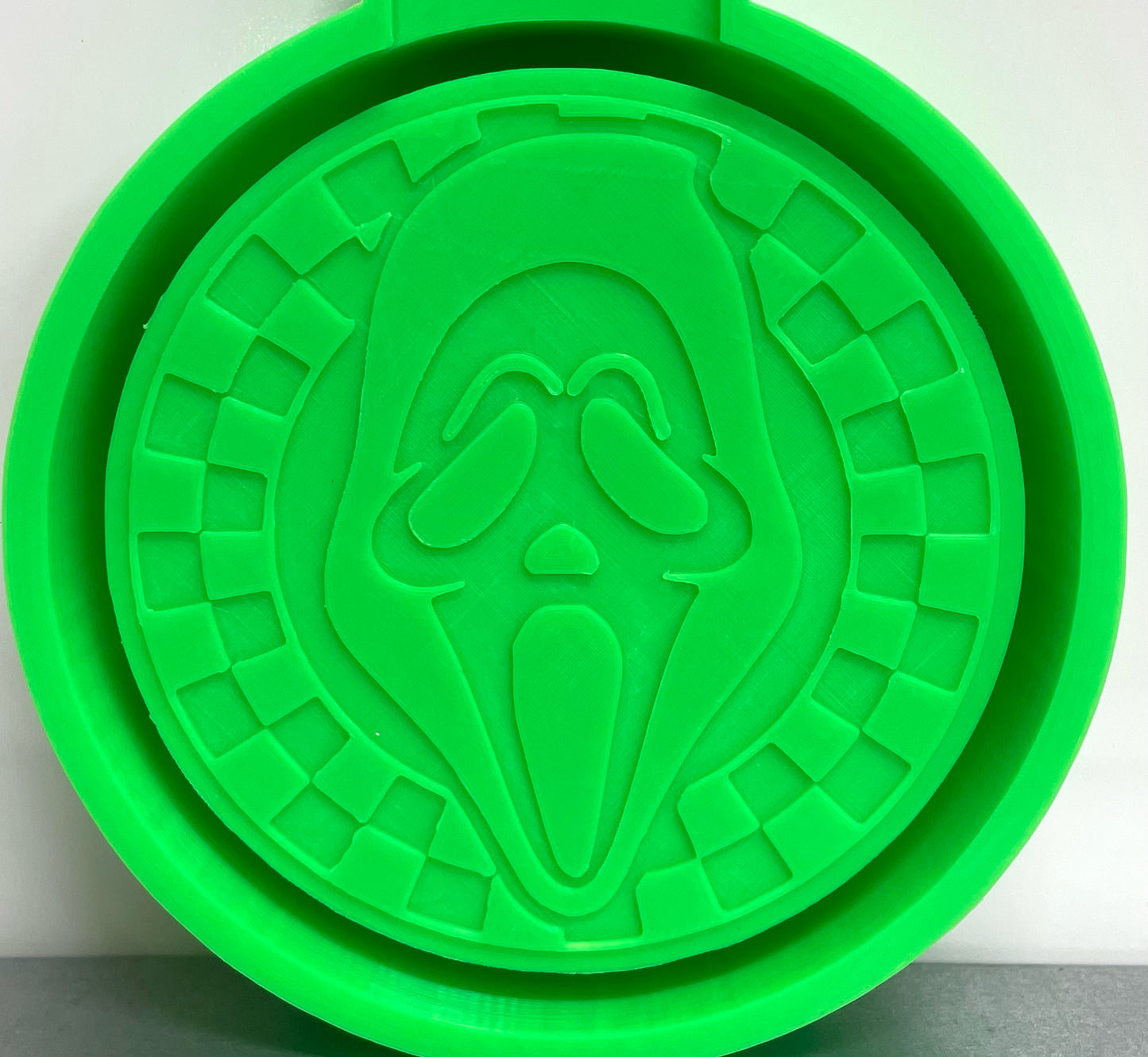 Checkered Circle Ghostface Halloween Mold