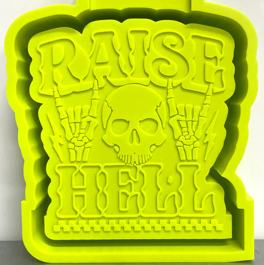 Raise Hell Skeleton Mold