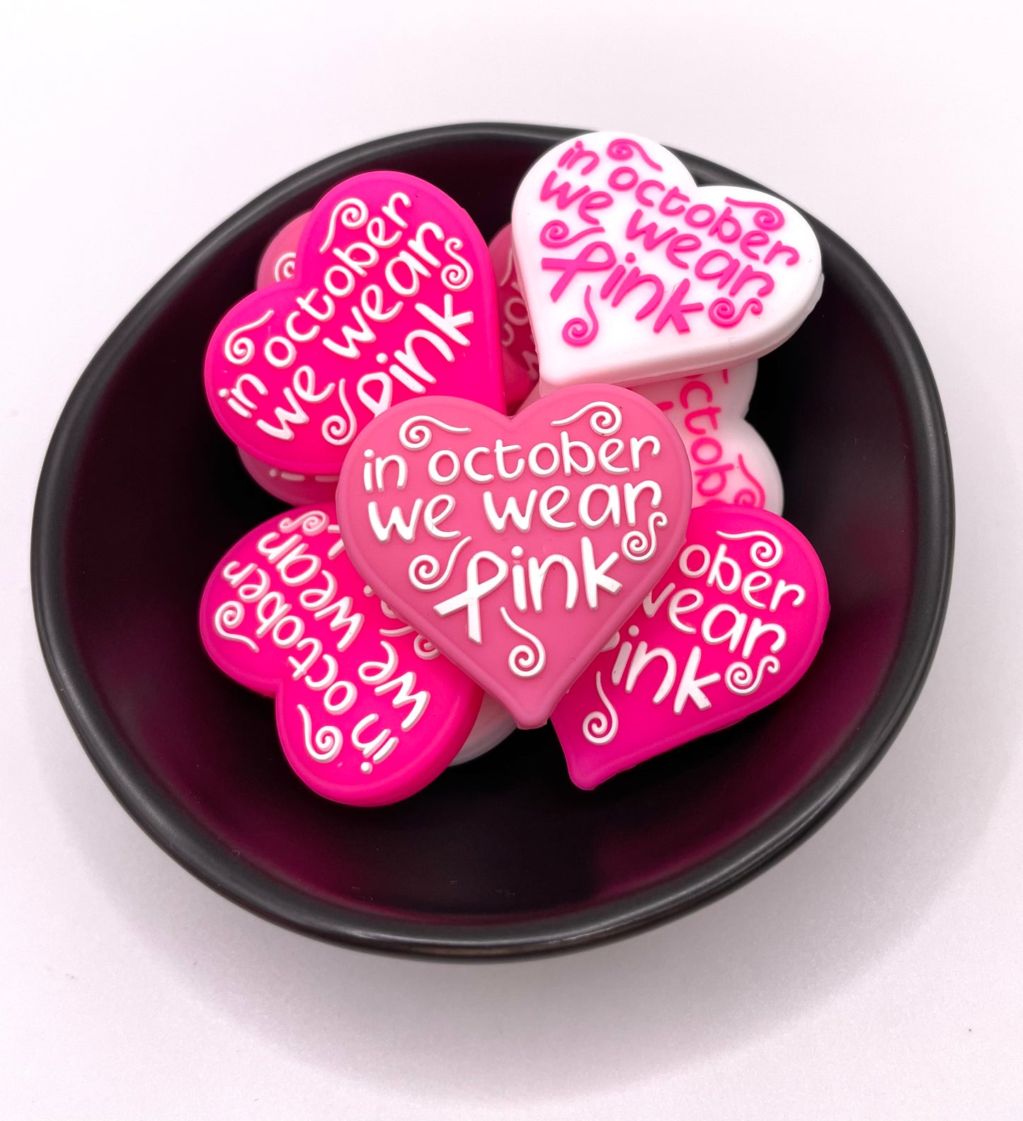 In October We Wear Pink Focal Bead