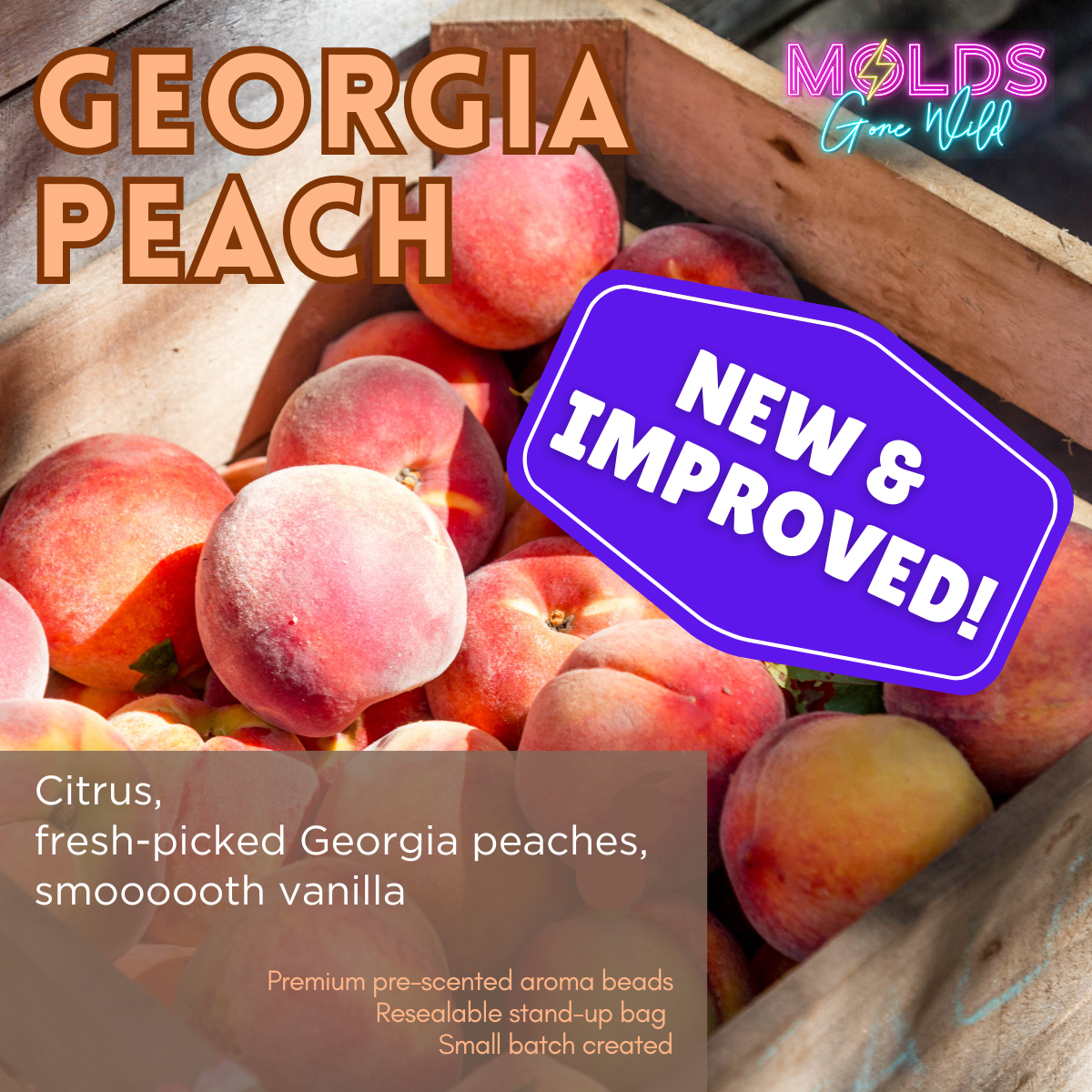 Georgia Peach Prescented Aroma Beads