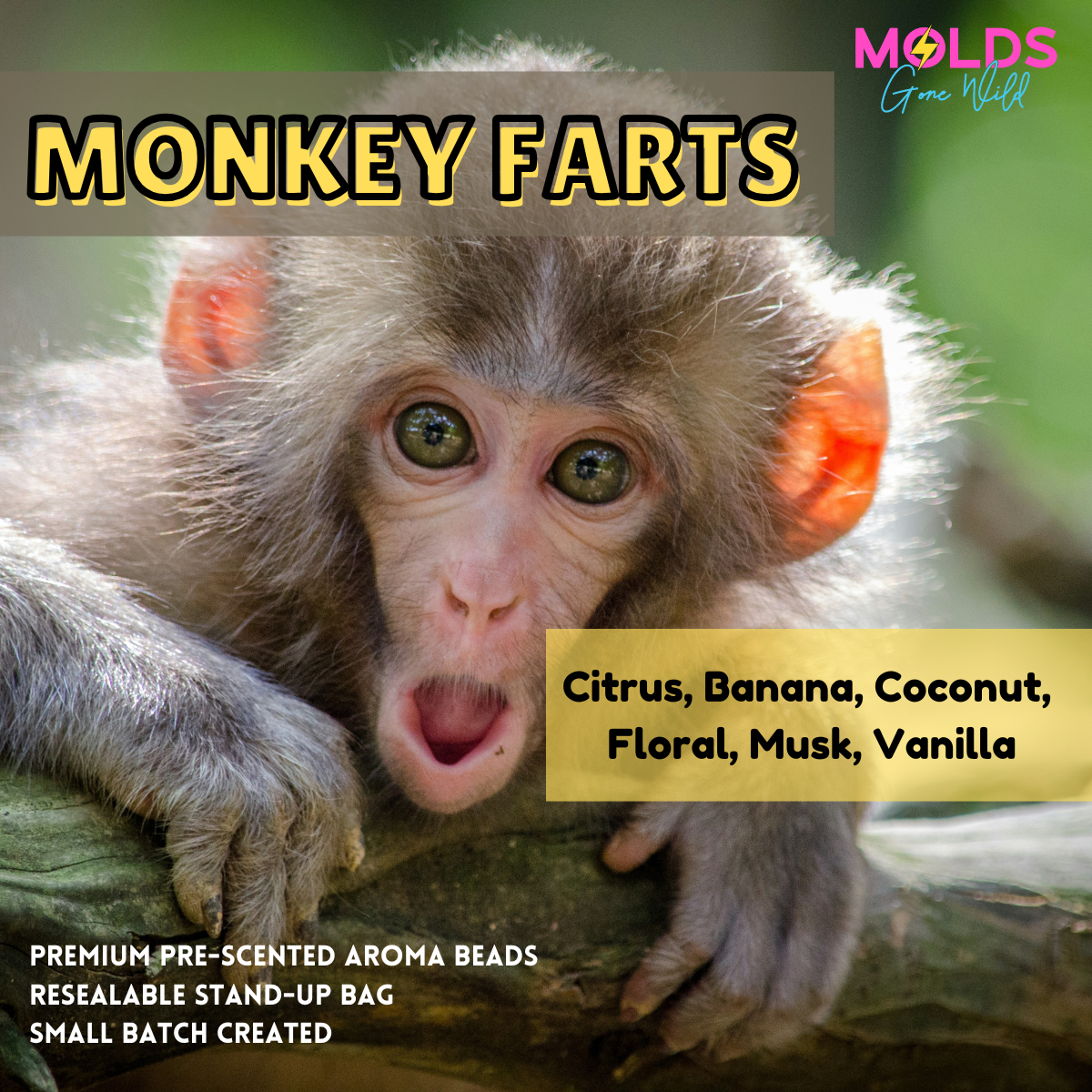Monkey Farts Prescented Aroma Beads