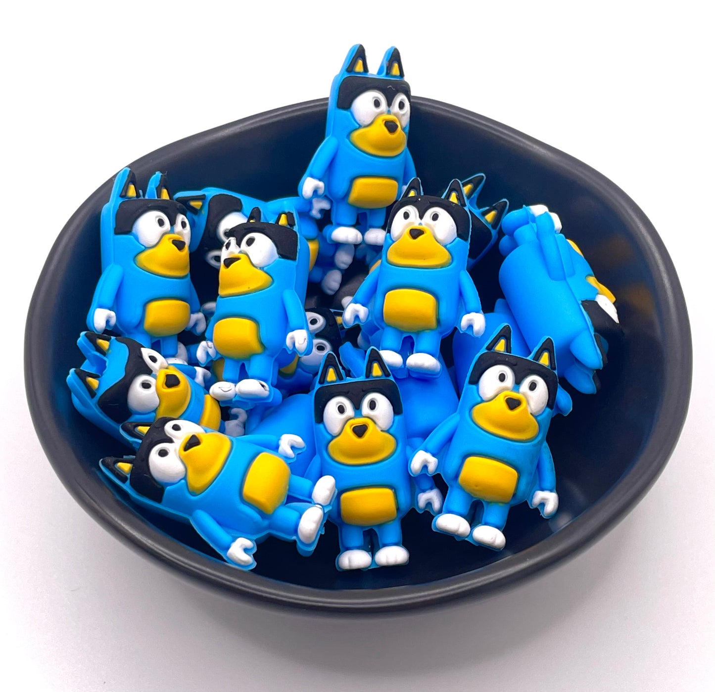 Blue Cartoon Guy Focal Bead