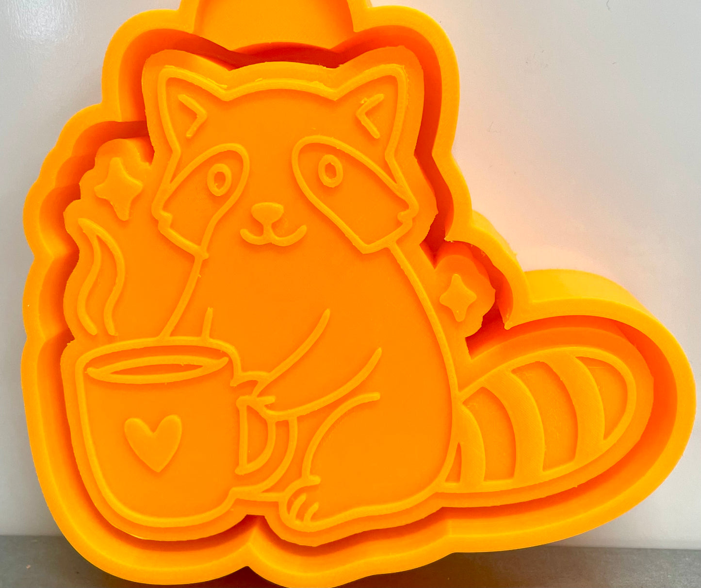 Raccoon with Coffee Mold