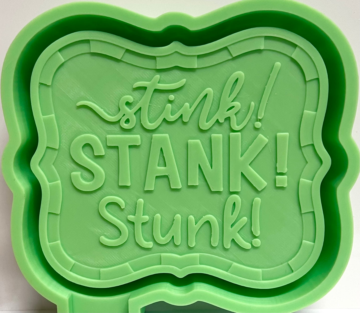 Stink Stank Stunk Green Christmas Guy Sign