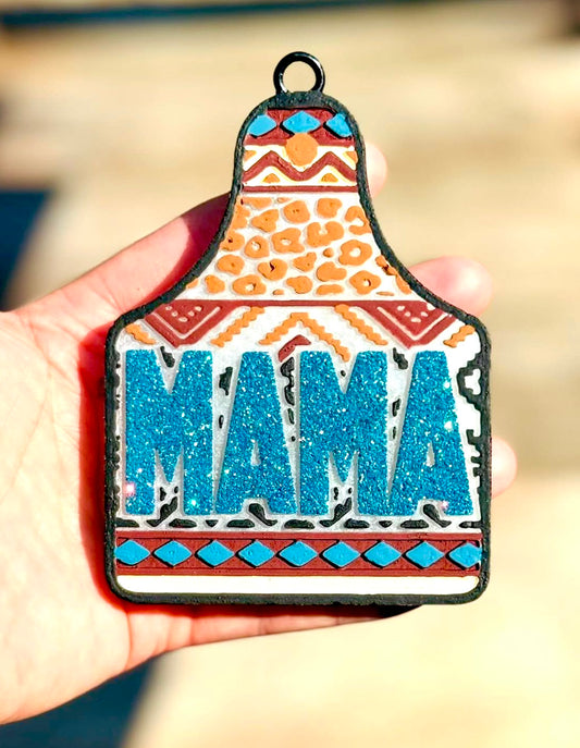 Mama Aztec Ear Tag Mold