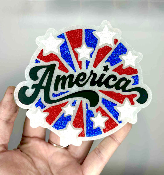 America Stars and Stripes Circle Mold