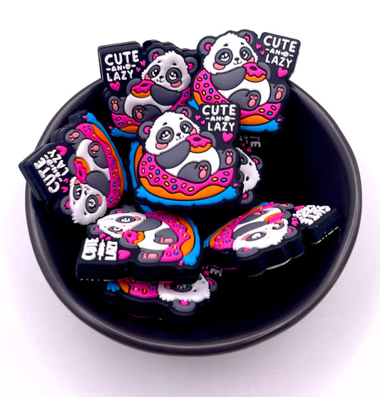 Cute and Lazy Panda Focal Bead - Discontinued