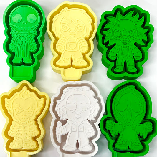 Set of 6 Halloween Character Molds