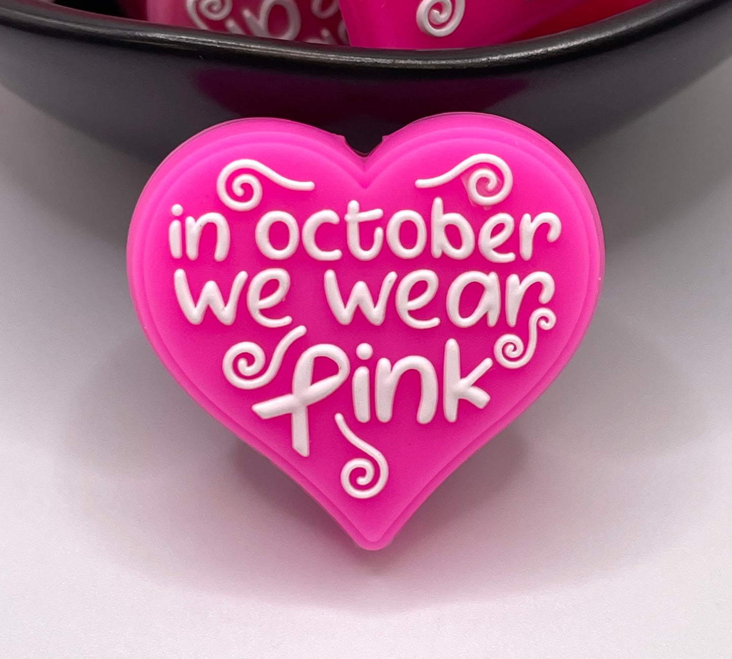 In October We Wear Pink Focal Bead