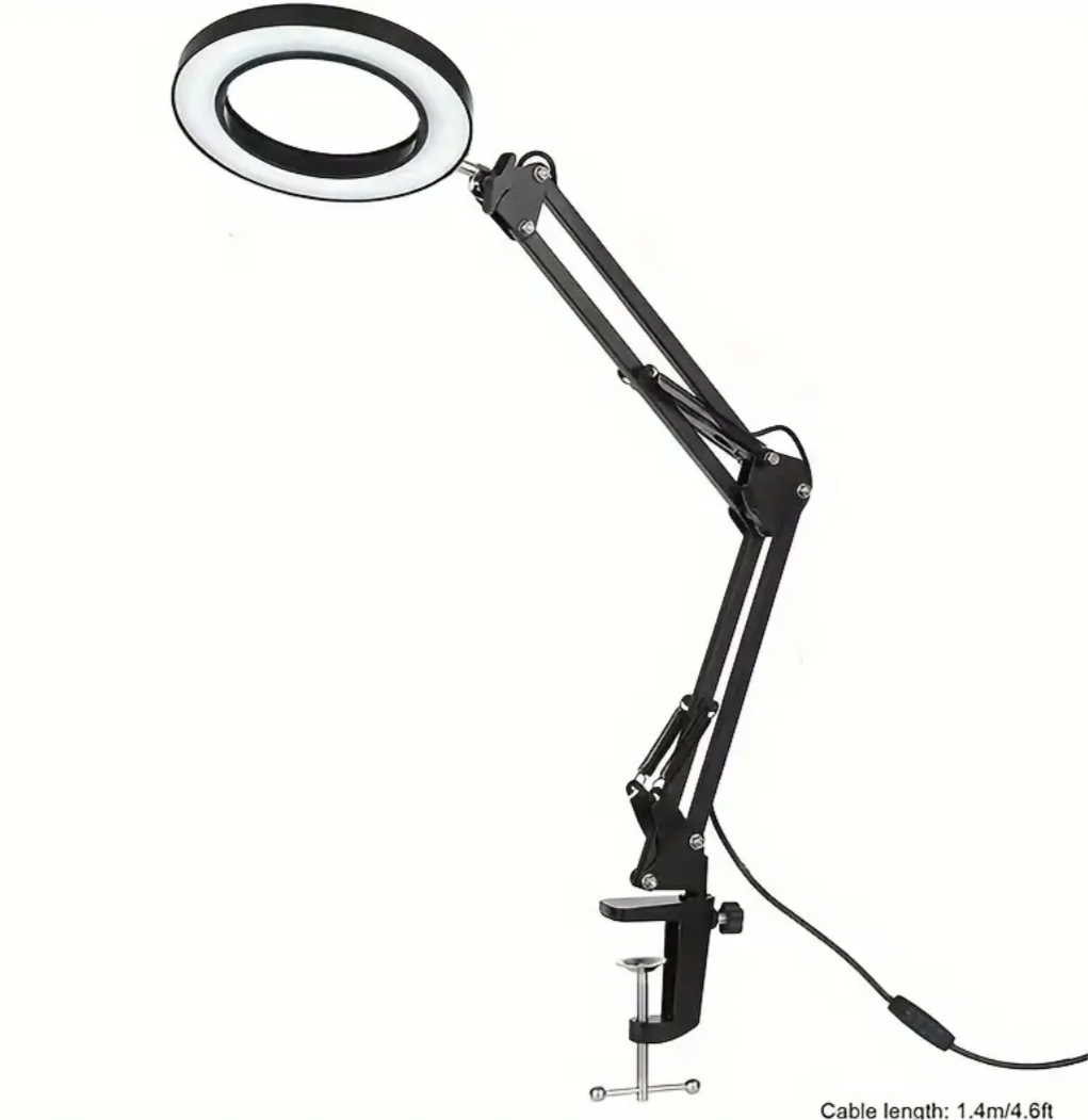 Magnifying LED Clamp On Lamp