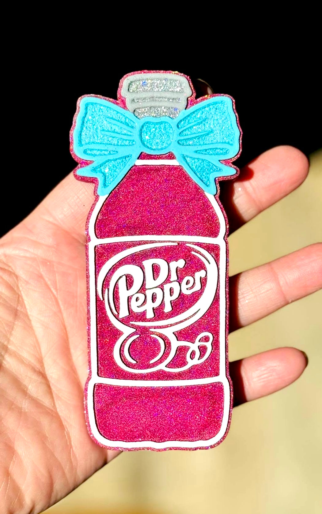 Soda Pop Dr. Pepper with Bow Mold