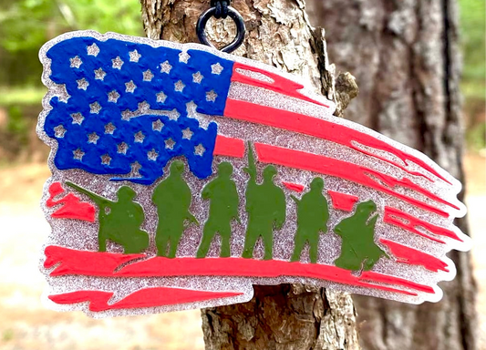 Flag with Soldiers Mold