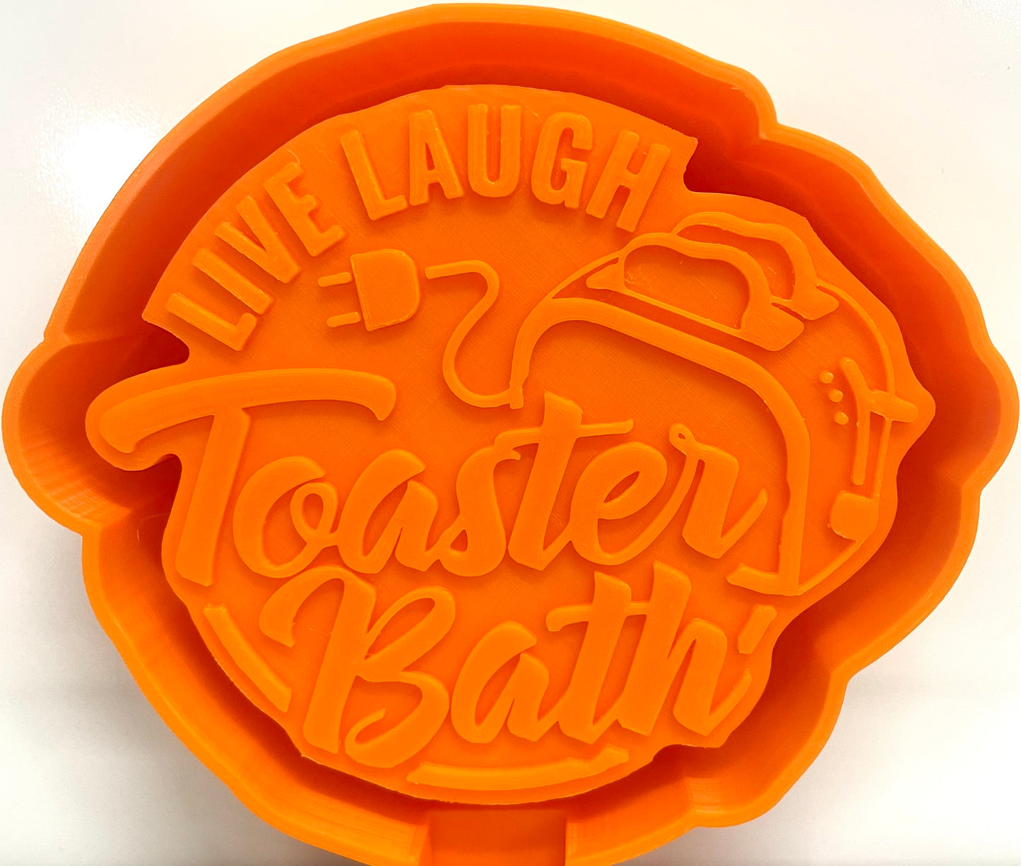 Live Laugh Toaster Bath Mold