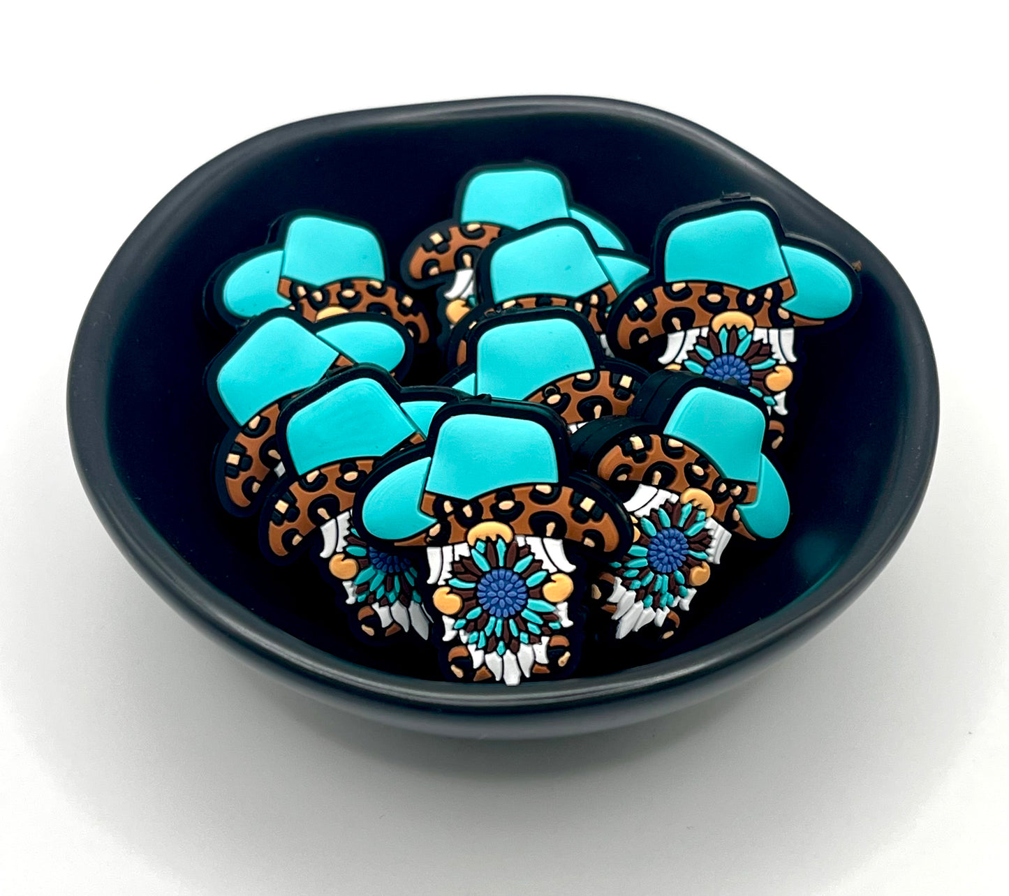Turquoise Cowboy Gnome Focal Bead