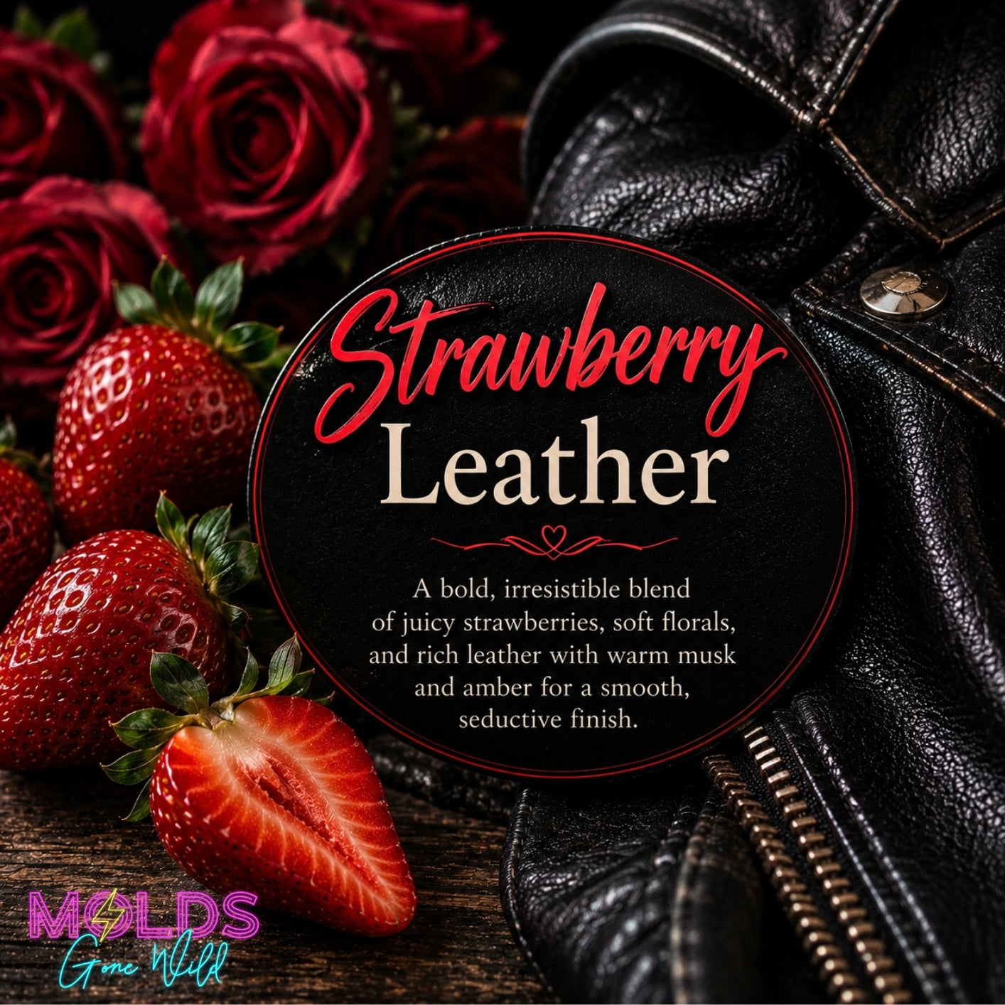 Strawberry Leather Prescented Aroma Beads