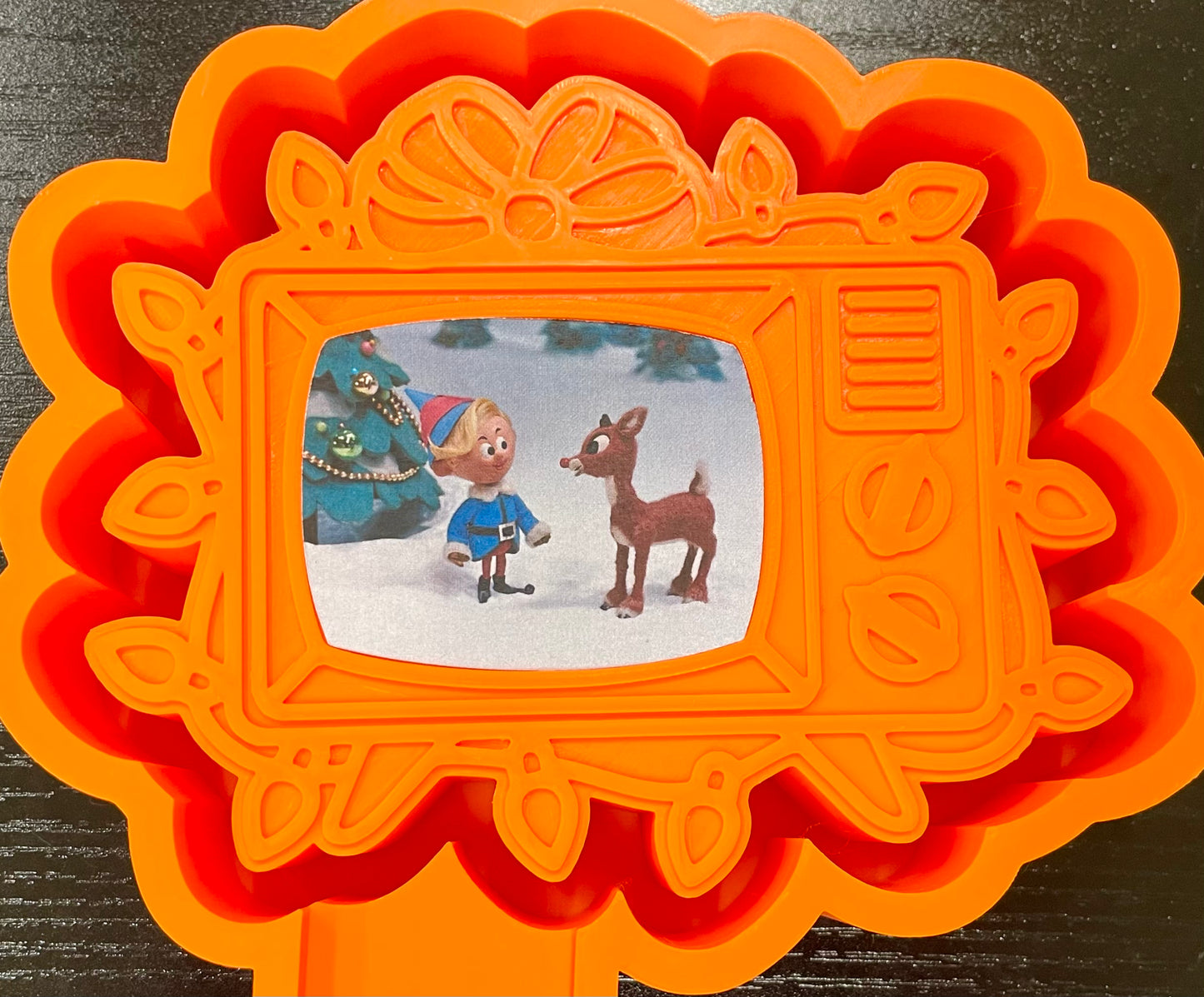 Christmas TV w/ Cardstock Option