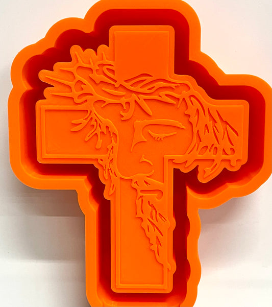 Jesus Face on Cross Mold